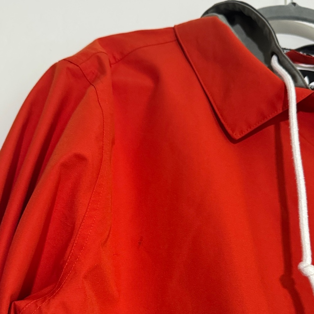 Adidas Red and Gray Hooded Jacket - Picture 2 of 7